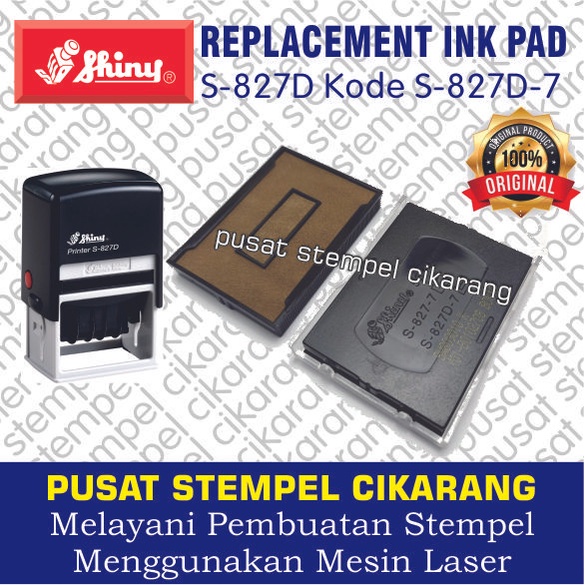

Bantalan Stempel / Replacement Ink Pad Shiny / S-827-D