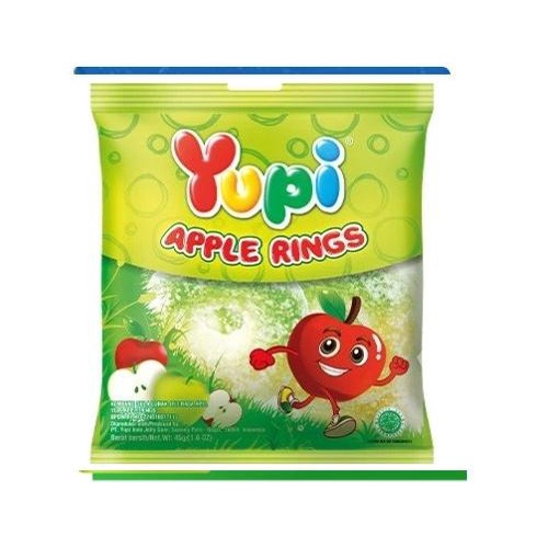 

Yupi Permen Gummy Apple Rings 45 Gram