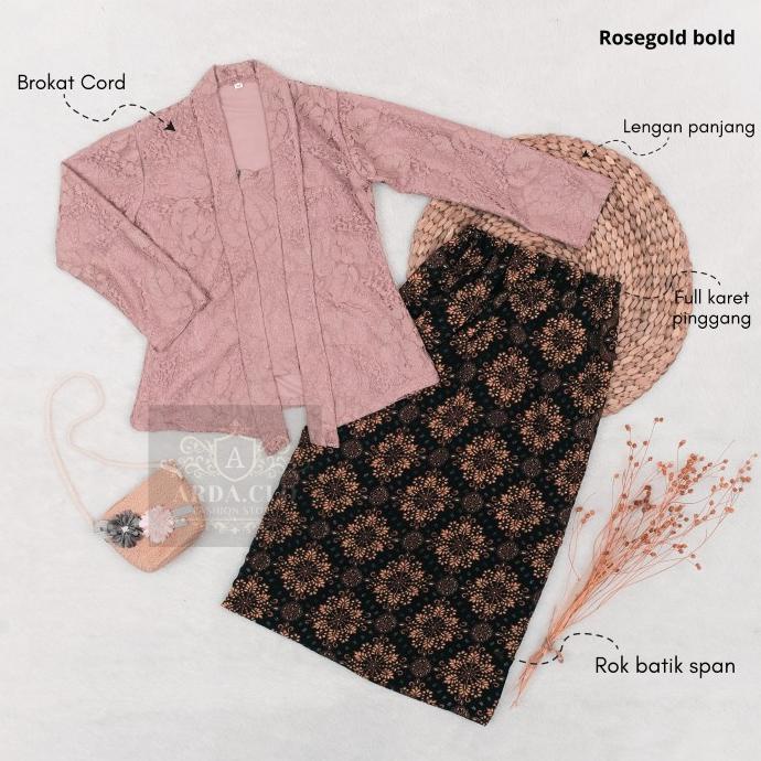 BAJU SET KUTU BATU BROKAT ANAK PEREMPUAN / SETELAN KEBAYA BROKAT ANAK