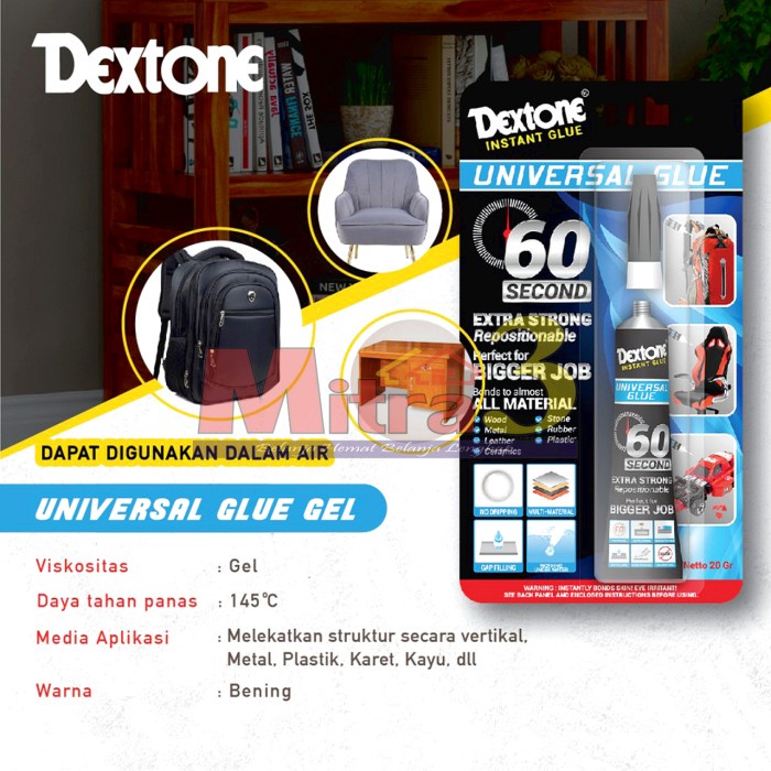 

*#*#*#*#] DEXTONE Universal Glue 20gr ORIGINAL 60 seconds / Lem Gel Extra Strong