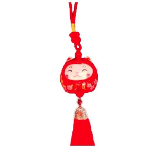 :::::::] GANTUNGAN SPION RUMAH KUCING REJEKI KERAMIK GANTUNGAN KUCING LUCU