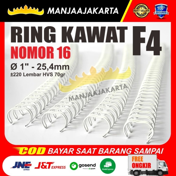 

RING KAWAT CUSTOM 1"PUTIH / SPIRAL NOMOR 16
