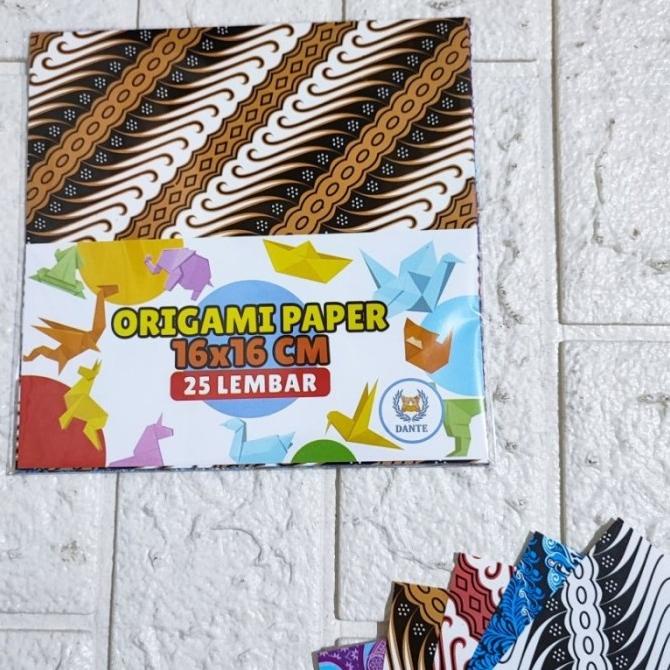 

Kertas Origami Batik - Kertas Lipat Motif - Prakarya - Diy - Per Pack