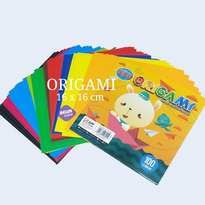 

Kertas Origami Sidu Kertas Lipat Berwarna 16X16