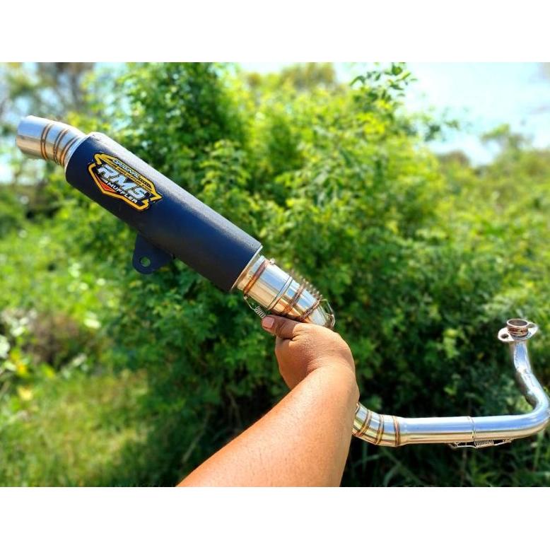 Flash Sale Knalpot Fantera Rms Samlong Black Coating Pnp Mio Scoopy Vario Beat. Promo