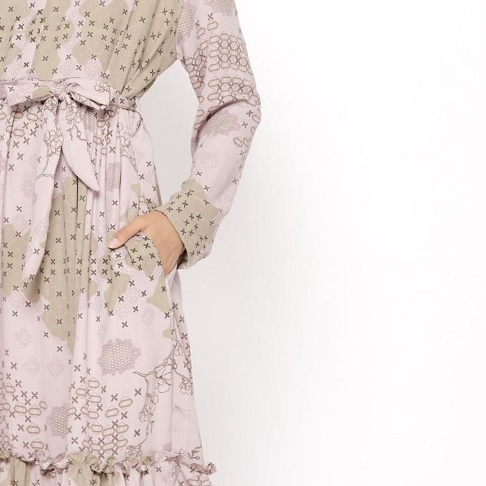 BISA COD - ZM - CLARA DUSTY PINK DRESS - ROMANSA KHATULISTIWA - EDISI MAJEGAU