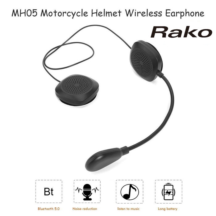 Headset Bluetooth Helm Mh05 -V5.0 Motorcycle Wireless Helmet Headset