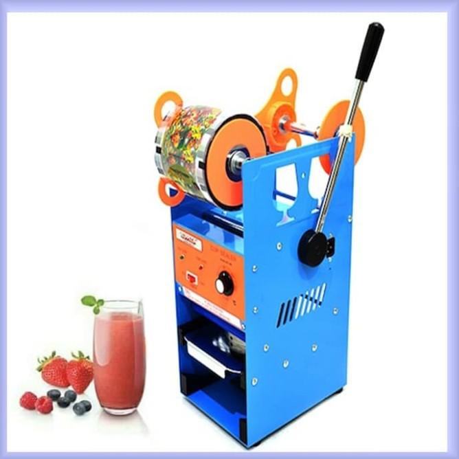 Mesin Cup Sealer Pres Gelas Plastik Murah / Alat Tutup Minuman Tea Jus
