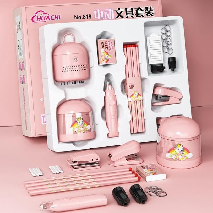 

Set Alat Tulis /Elektrik Rautan Penghapus Vacuum Pensil 11 In 1 /Anak