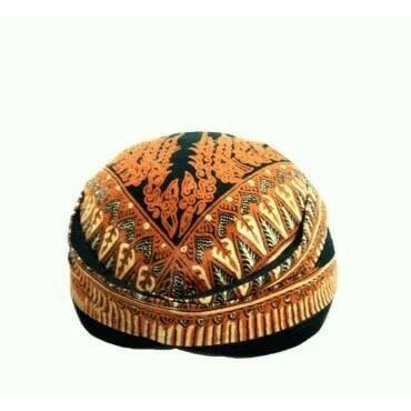Blangkon Dewasa / Topi Adat Jawa Coklat / Aksesoris Pakaian Adat Jawa