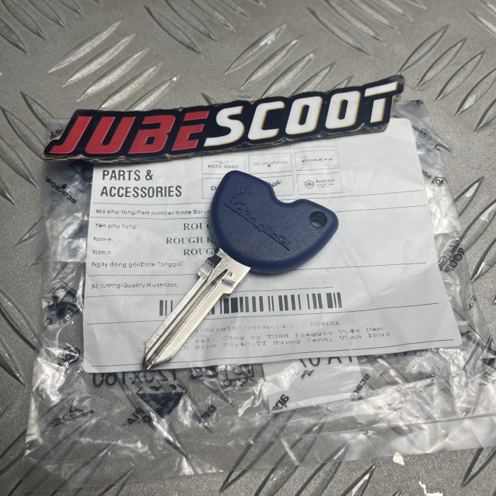Blank Key / Kunci Duplikat / Kunci Biru Piaggio Vespa Original