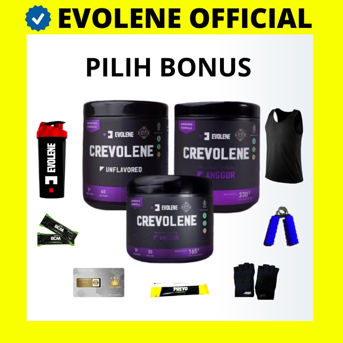 CREVOLENE 30/60 SERVING GRAM ORIGINAL CREATINE MONOHYDRATE / CREAPURE CREATIN KREATIN CREVOLEN