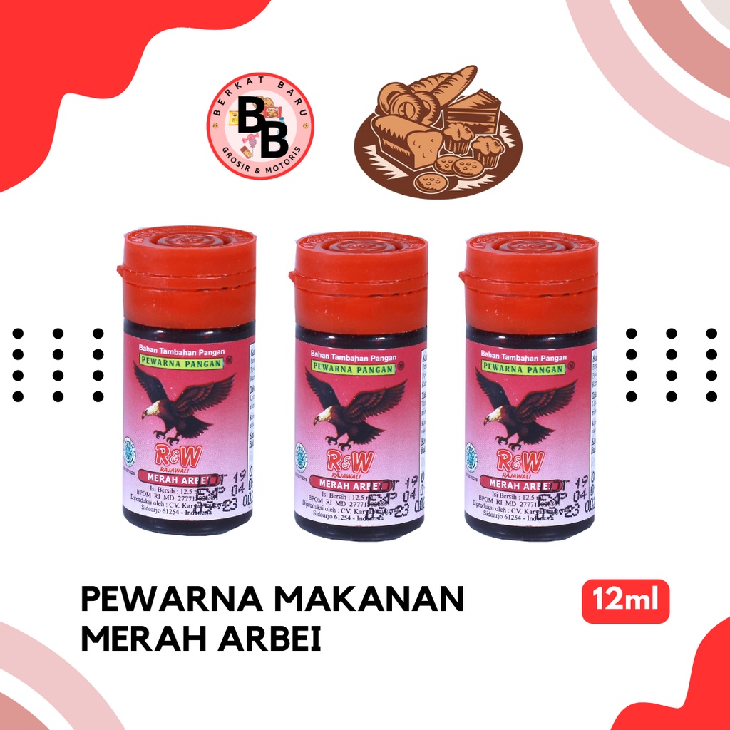 

[BB BAHAN KUE] PEWARNA MAKANAN R&W ASLI 12ML