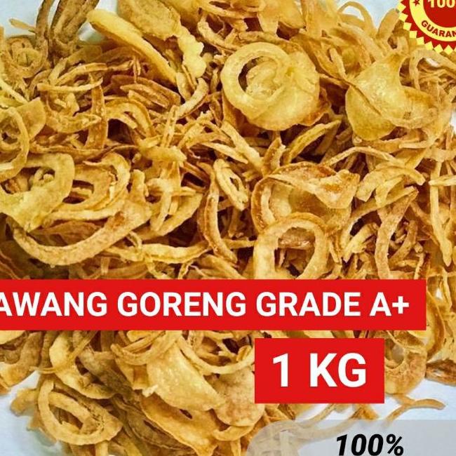 

Bawang Goreng Grade A+ Murni Brebes 1Kg (Irisan Tangan) / Bawang Brebes