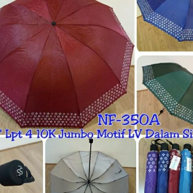 Smd .N Nf350 Jumbo , Nf351A , Nf395 Kotak2 Payung Lipat Besar Tahan Angin.