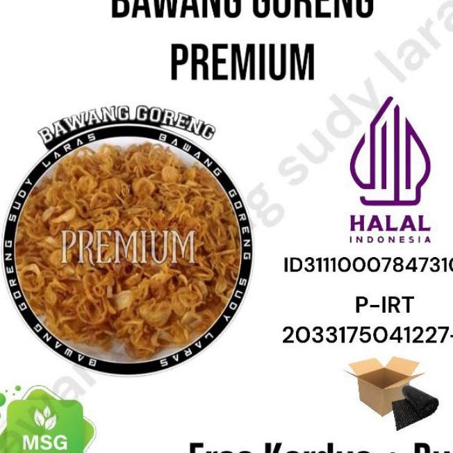 

Bawang Goreng Brebes 500 Gr Crispy Tanpa Campuran