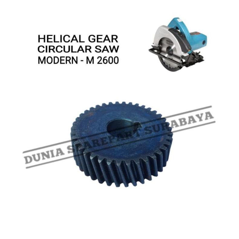 (Hrvf-278) Helical Gear Mesin Circular Saw Modern M2600 / M-2600L / Ger Mesin Potong Graji Kayu Mode