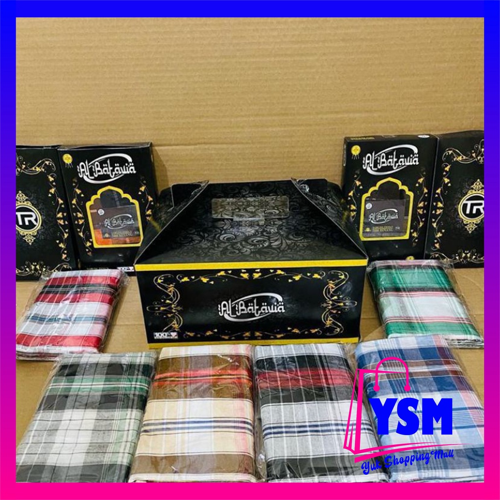 YSM Sarung Tenun Dewasa Murah Al Batavia Buat Oleh Oleh Lebaran 7000 Benang