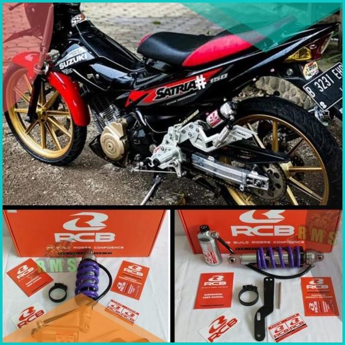 Shock Monoshock RCB Satria Fu 150 Fi Karbu Tabung Pisah 16novz3 perkak