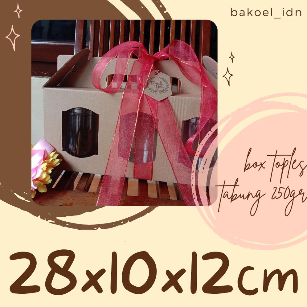 

Sale !! Gable Box Dus Eflute Toples Tabung Isi 3 Hampers Lebaran Natal Imlek Terlaris