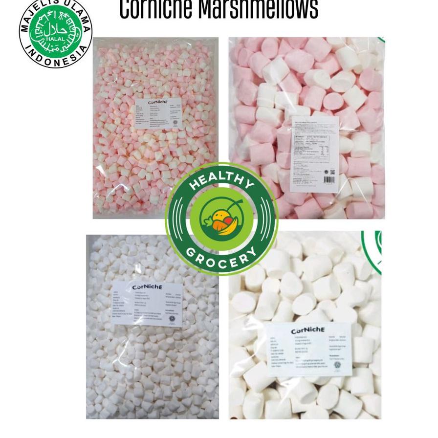 

Marshmallow Corniche Ni / Mega / Pink White / Snow White 1Kg / Corniche 1 Kg/ Corniche Kiloan / Marshmallow 1 Kg / Permen Kiloan / Kornichi / Cornichi / Hallal /