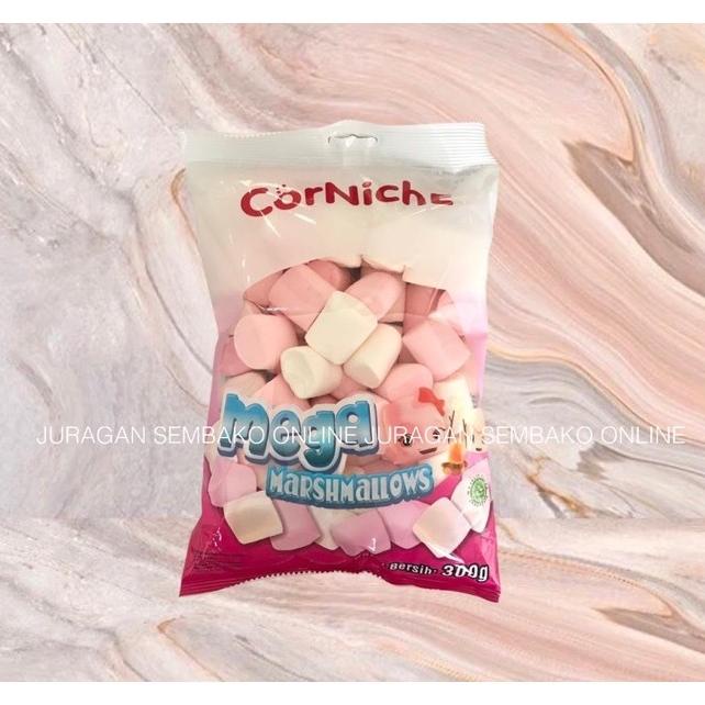 

Corniche Marshmallow Mega Pink White 300 Gr Besar Halal / Marshmallow Besar / Marshmallow Pink