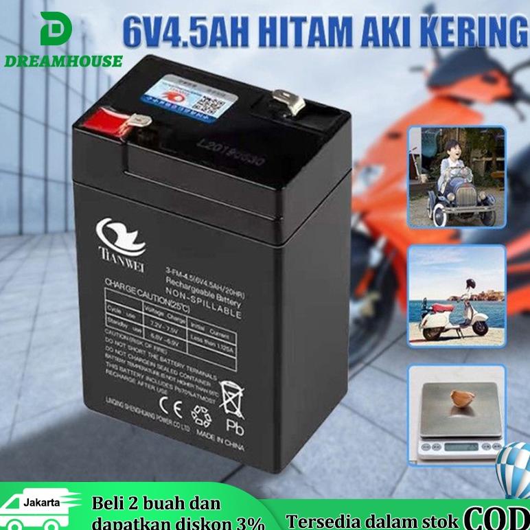 TERMURAH AKI KERING 6V 4.5AH/ AKI KERING GENSET 12V12AH 12V8AH 4V 4AH/AKI TIMBANGAN DIGITAL VRLA SIN