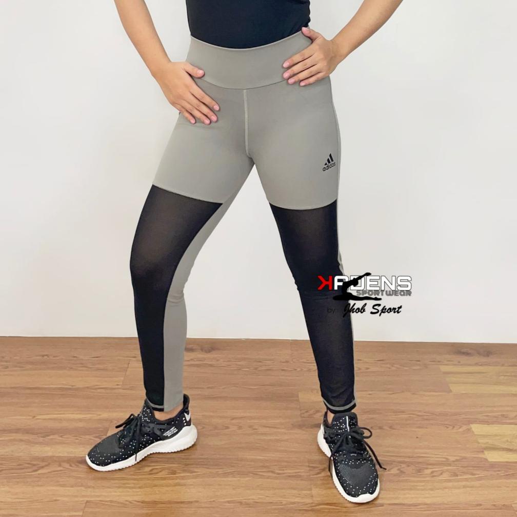 Terkini Celana Legging Panjang Kombiansi Jaring Tile/ Celana Legging Olahraga Wanita/Legging Olahrag