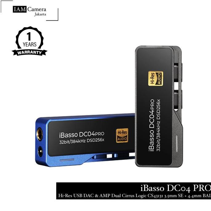 Usb Dac Ibasso Dc04 Pro Hi-Res Usb Dac & Amp Dual Cirrus Logic Kualitas Premium