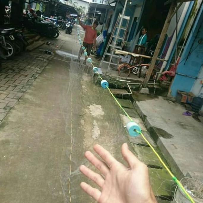 jaring ikan atau jaring bentang jaring rampus