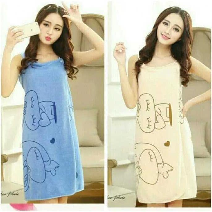 Baju Handuk Motif Dewasa - Wearable Bath Towel