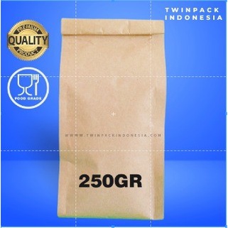 Kemasan Kopi 200 - 250 Gram Gusset Premium Kraft Paper Packaging Kopi