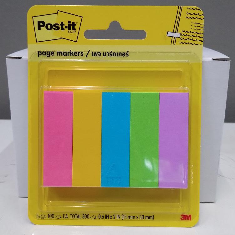 

3M Post It 670-5Asst Page Marker 15Mm X 50Mm