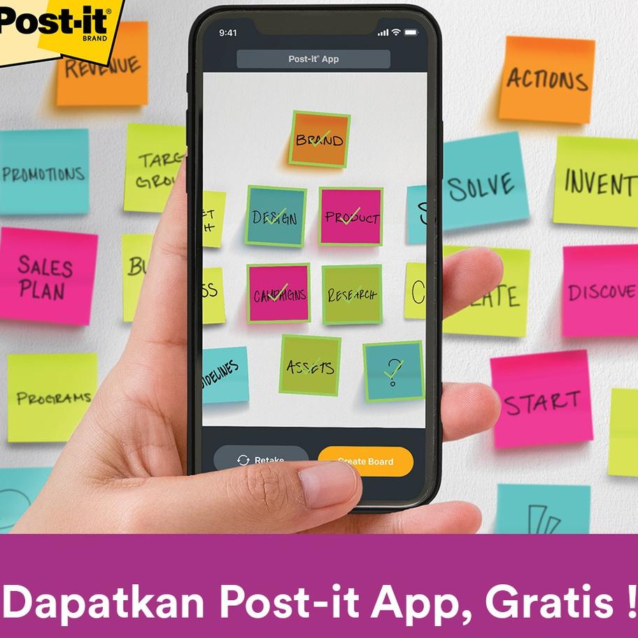 

3M Post-It Stiy Notes Nova Neons, 654-24Ssa, 2X Lebih Merekat, 24 Pad, 76X76 Mm, Untuk Anda Dan Gingat