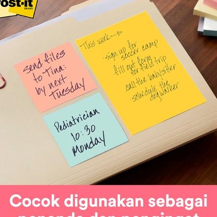 

3M Post-It Notes, 654-5Ap, Menempel Berulah Kali Pada Kertas, 5 Pad, 76X76 Mm, Untuk Berbgai Permukan Kertas