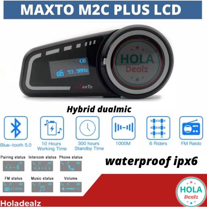 MAXTO M2C BLUETOOTH HELM INTERCOM MAXTO M2C INTERCOM HELMET ORIGINAL