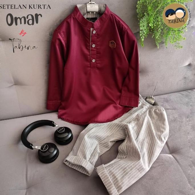 Tabina Setelan Koko Kurta Lengan Panjang Anak Laki Laki