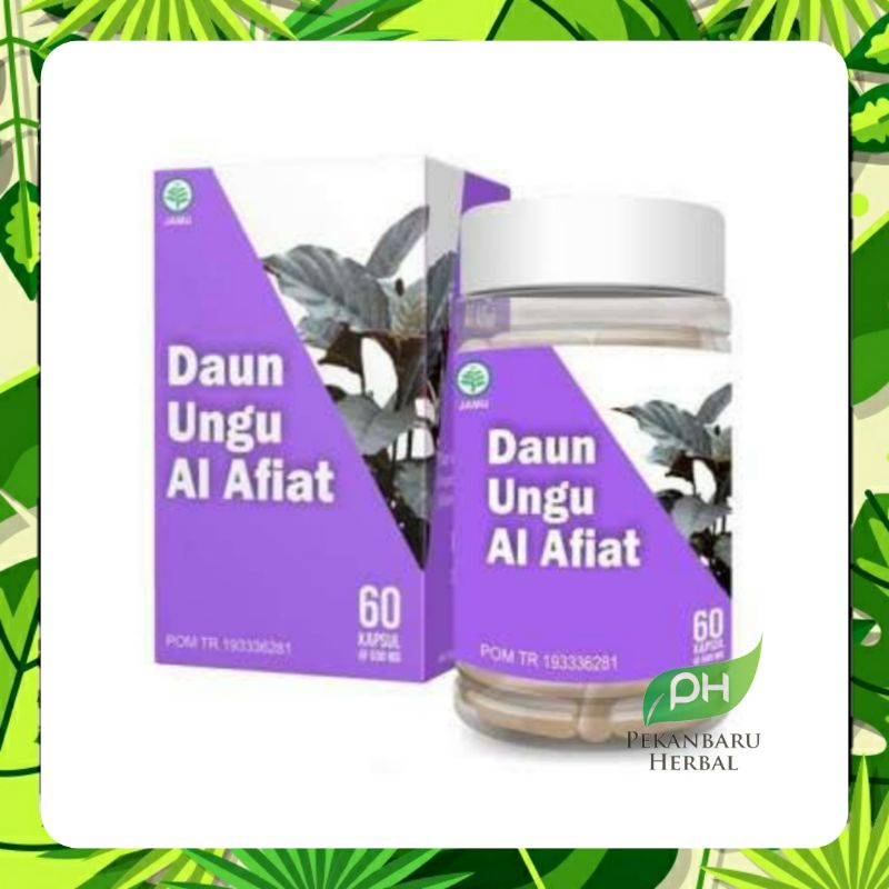 

DAUN UNGU Al Afiat 60 Kapsul - Kapsul Daun Ungu Obat Herbal Wasir Hemoroid Ambien