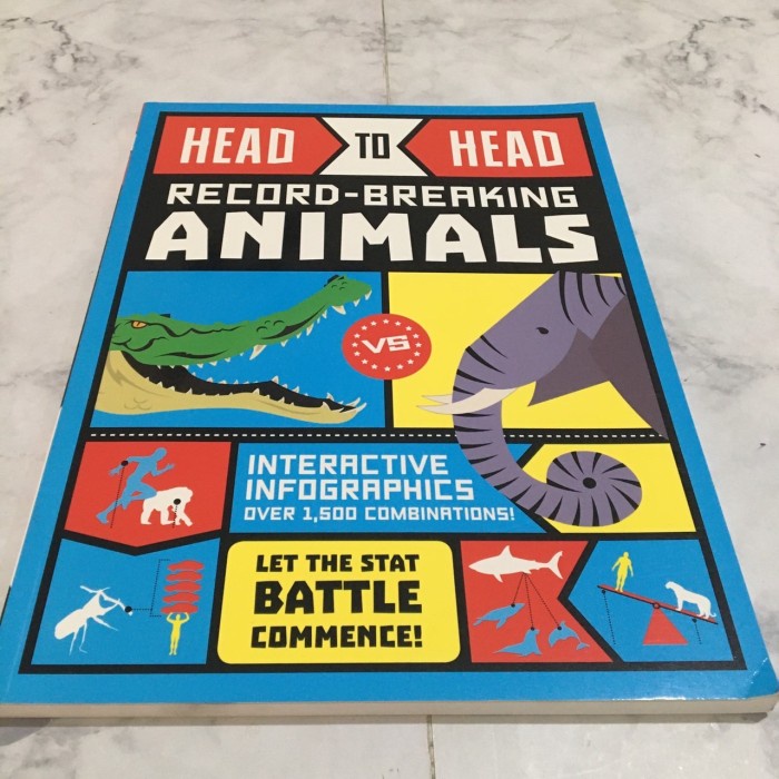 

Baru!! Head to head record breaking animals buku cerita anak bahasa inggris