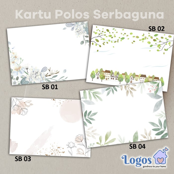 

TERLARIS Kartu Polos Serbaguna ucapan terima kasih Thank you card gift card tag