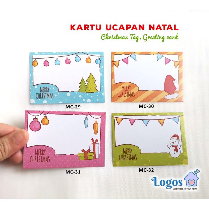 

TERLARIS Christmas Greeting cards Kartu Natal ucapan Selamat Tahun Baru Xmas