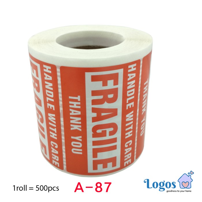 

TERLARIS Stiker FRAGILE Sticker packing paket HANDLE WITH CARE pecah belah aman