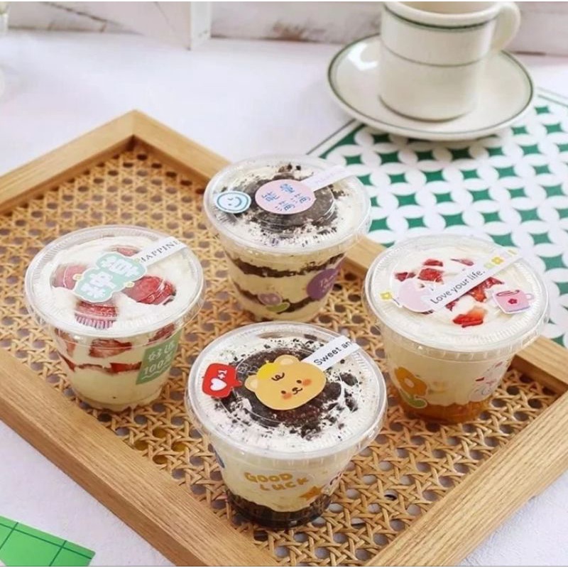 cup pudding premium  + tutup
