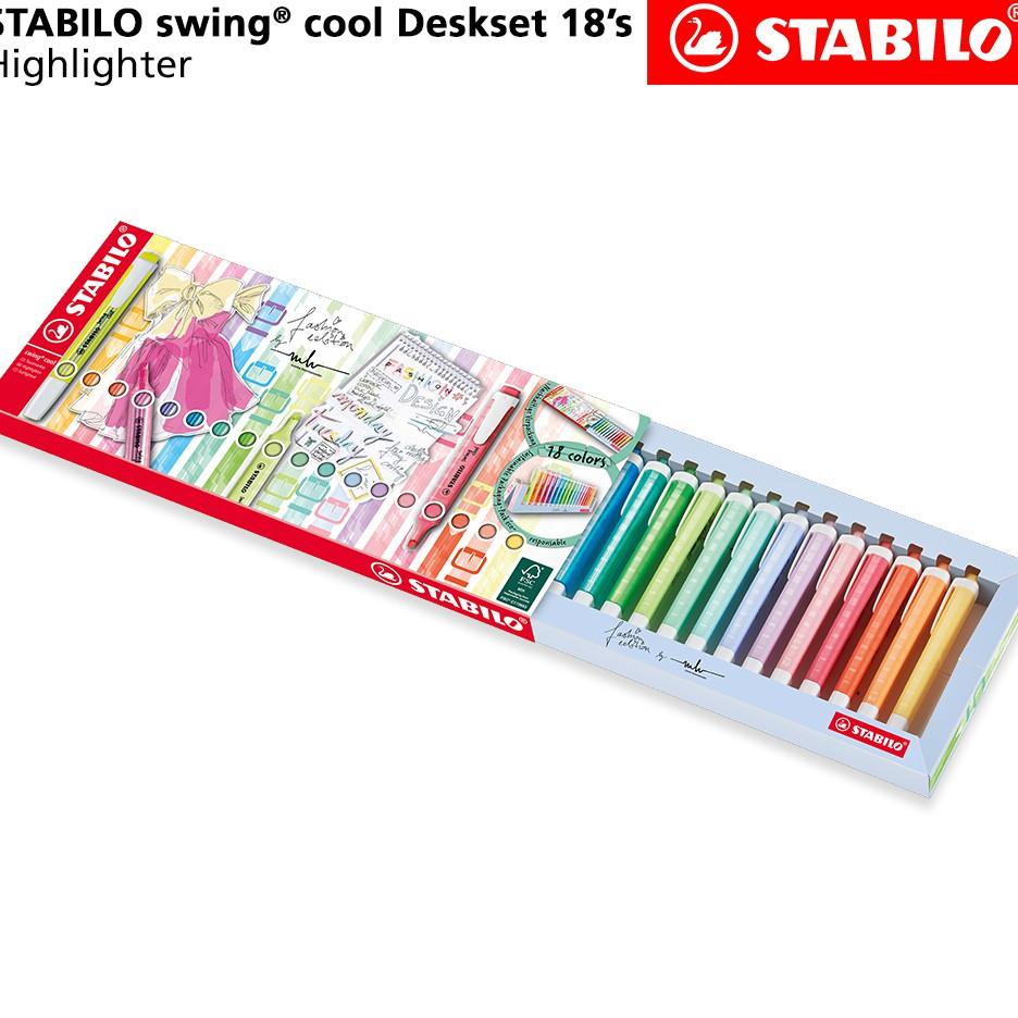 

Stabilo Swing Cool Deskset 18'S / Fashion Edition / Marker Highlighter
