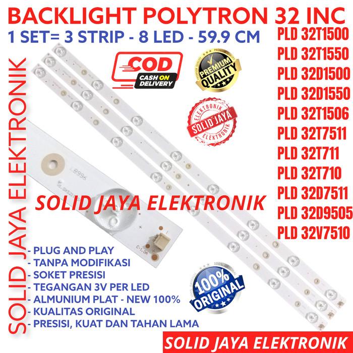 Backlight Led Polytron 32 Inc Pld 32T1506 32D9505 32V7510 Lampu Bl 8K