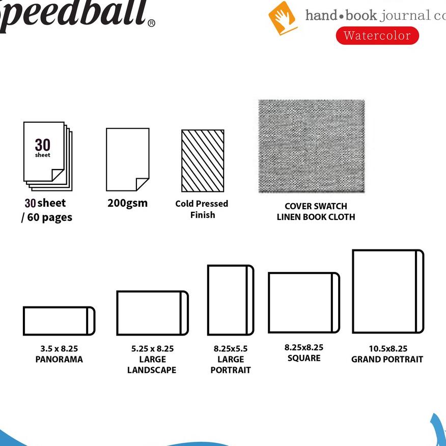 

Speedball Watercolor Hand Book Journal Sketchbook