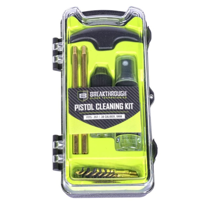 VISION SERIES PISTOL CLEANING KIT .357 CAL / .38 CAL / AND 9MM