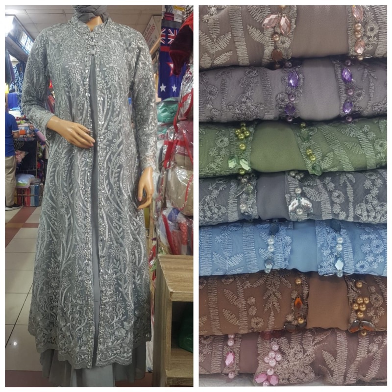 [SYAR'I TILL JANNAH] GAMIS TILE LONG OUTER LD120cm GAMIS GAMIS TERBARU GAMIS KONDAGAN GAMIS PESTA