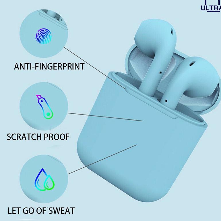 Flash Sale Headset Bluetooth I12 Tws Makaron Inpods I12 Hf Bt Wireless Android Macaron Warna Warni C