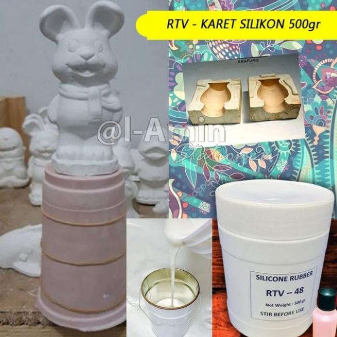 Silicone Ruber Rtv-48/ Molding Silikon Karet 500 Gr Termurah